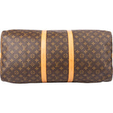 Louis Vuitton Canvas Monogram Keepall 55 Bandouliere