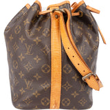 Louis Vuitton Canvas Monogram Sac Noe Petit Shoulder Bag