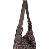 Fendi FF Monogram Baguette Buckle Shoulder Bag