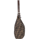 Fendi FF Monogram Baguette Buckle Shoulder Bag