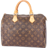 Louis Vuitton Perforated Canvas Monogram Speedy 30 Handbag