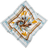 Hermès Classic "Cuillers D`afrieque" Silk Carre 90 Scarf Tuch