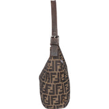 Fendi FF Monogram Baguette Buckle Shoulder Bag