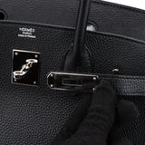 Hermès Noir Togo Leather Palladium Birkin 30 Handbag