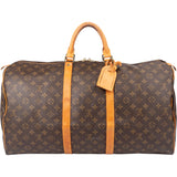 Louis Vuitton Canvas Monogram Keepall 55