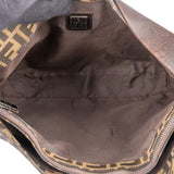 Fendi FF Monogram Baguette Buckle Shoulder Bag