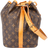 Louis Vuitton Canvas Monogram Sac Noe Petit Shoulder Bag