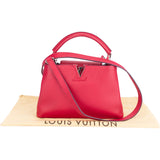 Louis Vuitton Pink Leather Capucines BB Handbag