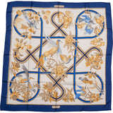 Hermès Classic "Caraibes" Silk Carre 90 Scarf Tuch