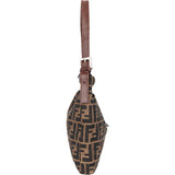 Fendi FF Monogram Baguette Buckle Shoulder Bag