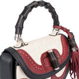 Gucci Limited Tricolor Leather Bamboo Top Handle Handbag