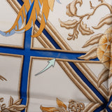 Hermès Classic "Caraibes" Silk Carre 90 Scarf Tuch