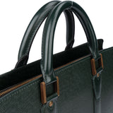 Louis Vuitton Green Taiga Leather Porte Documents Lozan Handbag - vintageandkickz