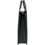 Louis Vuitton Green Taiga Leather Porte Documents Lozan Handbag - vintageandkickz