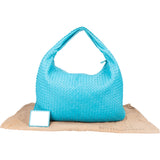 Bottega Veneta Blue Intrecciato Leather XXL Hobo Bag