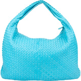 Bottega Veneta Blue Intrecciato Leather XXL Hobo Bag
