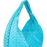 Bottega Veneta Blue Intrecciato Leather XXL Hobo Bag