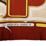 Hermès Classic "Les Coupes" Silk Carre 90 Scarf Tuch
