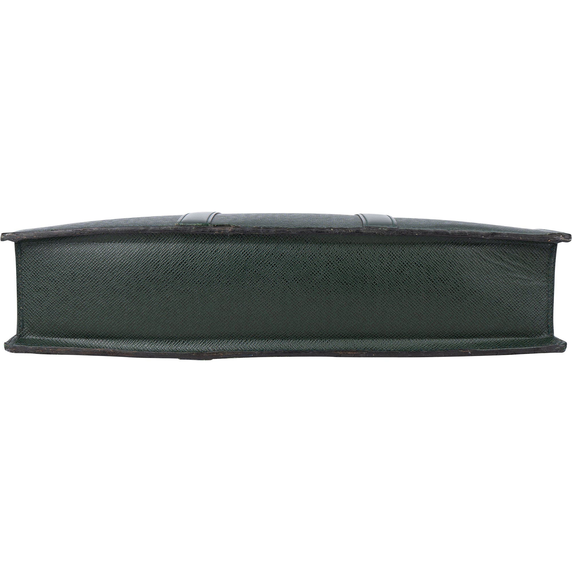 Louis Vuitton Green Taiga Leather Porte Documents Lozan Handbag - vintageandkickz