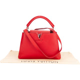 Louis Vuitton Red Leather Capucines BB Handbag