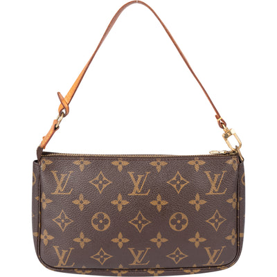 Louis Vuitton Canvas Monogram Pochette Accessoire Handbag - vintageandkickz