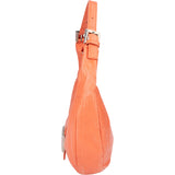 Fendi Orange Leather Limited FF Buckle Hobo Bag