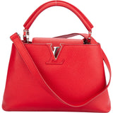 Louis Vuitton Red Leather Capucines BB Handbag