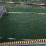Louis Vuitton Green Taiga Leather Porte Documents Lozan Handbag - vintageandkickz