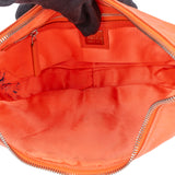 Fendi Orange Leather Limited FF Buckle Hobo Bag
