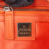 Fendi Orange Leather Limited FF Buckle Hobo Bag