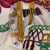 Hermès Classic "Le Timbalier" Silk Carre 90 Scarf Tuch
