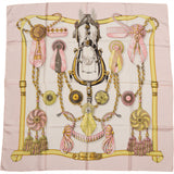 Hermès Classic "Frontauxa Cocardes" Silk Carre 90 Scarf Tuch