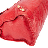 Balenciaga Red Leather City Handbag
