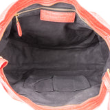 Balenciaga Red Leather City Handbag