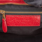 Balenciaga Red Leather City Handbag