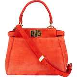 Fendi Suede Peekaboo Handbag