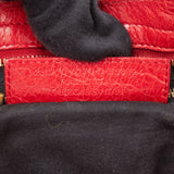 Balenciaga Red Leather City Handbag