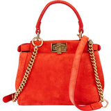 Fendi Suede Peekaboo Handbag
