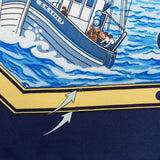 Hermès Classic "Retour de Péche" Silk Carre 90 Scarf Tuch