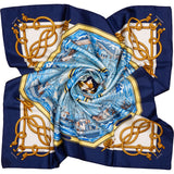 Hermès Classic "Retour de Péche" Silk Carre 90 Scarf Tuch
