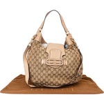 Gucci GG Monogram Horsebit Hobo Shoulder Bag - vintageandkickz