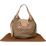 Gucci GG Monogram Horsebit Hobo Shoulder Bag