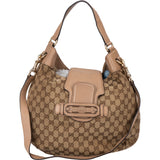 Gucci GG Monogram Horsebit Hobo Shoulder Bag