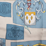 Hermès Classic "Chiffres Et Monogrammes" Silk Carre 90 Scarf Tuch