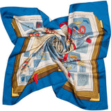 Hermès Classic "Chiffres Et Monogrammes" Silk Carre 90 Scarf Tuch