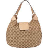 Gucci GG Monogram Horsebit Hobo Shoulder Bag - vintageandkickz