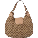 Gucci GG Monogram Horsebit Hobo Shoulder Bag