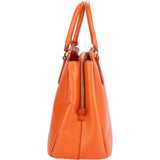 Prada Orange Saffiano Leather Satchel Galleria Handbag