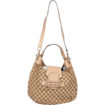 Gucci GG Monogram Horsebit Hobo Shoulder Bag - vintageandkickz