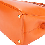 Prada Orange Saffiano Leather Satchel Galleria Handbag